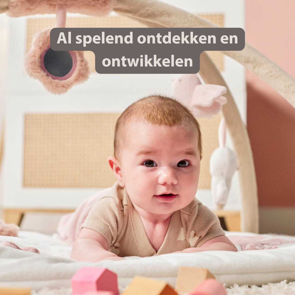 FanFan Baby Play Mat with Arches Square - 70 x 80 cm - Activity Play Rug Baby [NL]