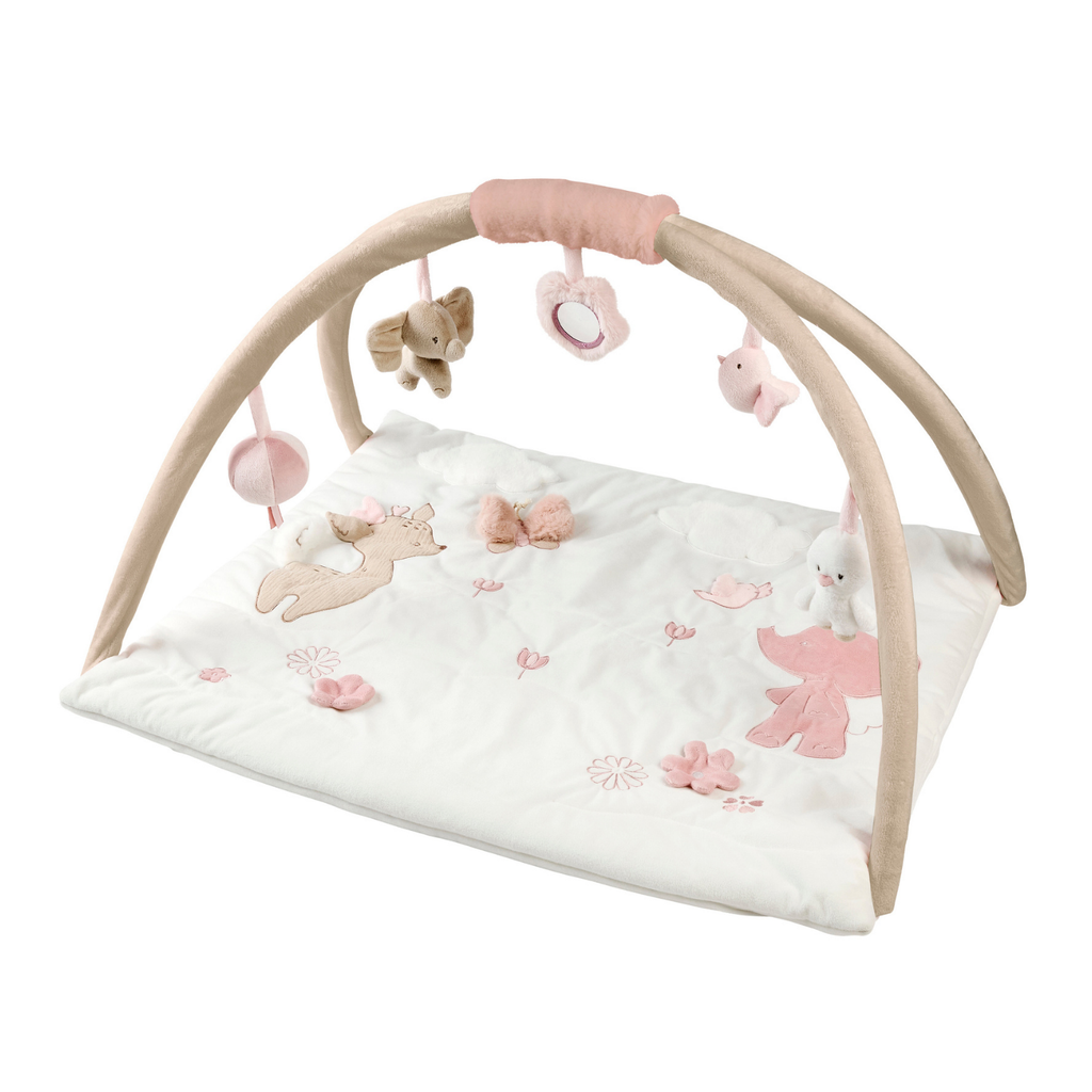 FanFan Baby Play Mat with Arches Square - 70 x 80 cm - Activity Play Rug Baby [EN]