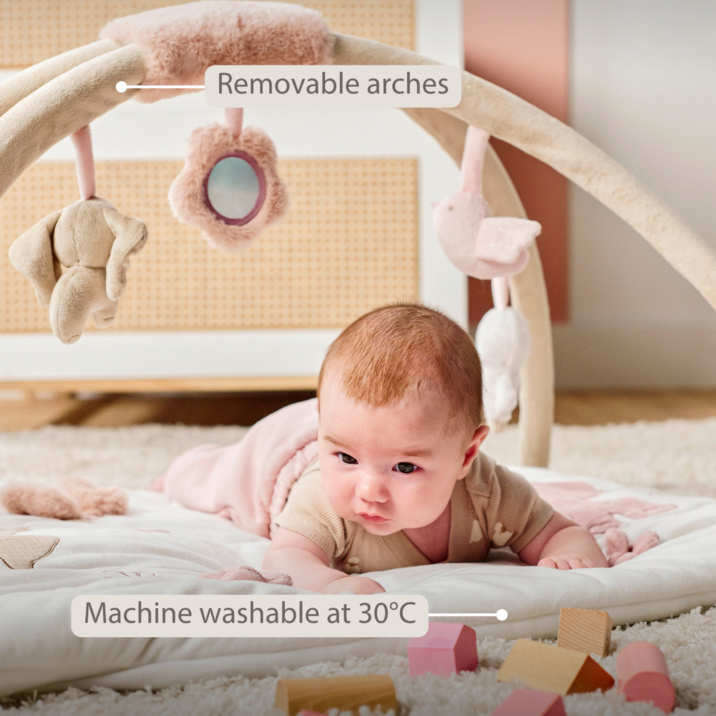 FanFan Baby Play Mat with Arches Square - 70 x 80 cm - Activity Play Rug Baby [EN]