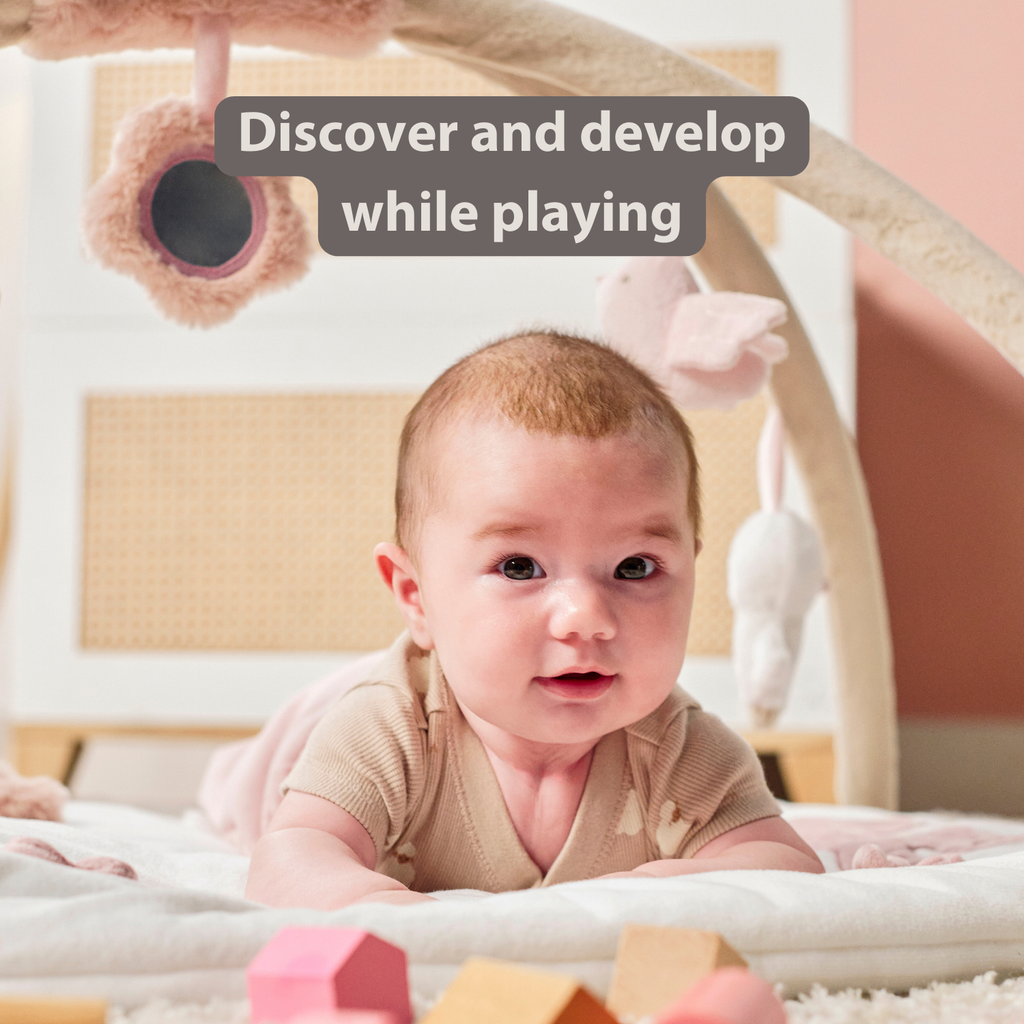 FanFan Baby Play Mat with Arches Square - 70 x 80 cm - Activity Play Rug Baby [EN]