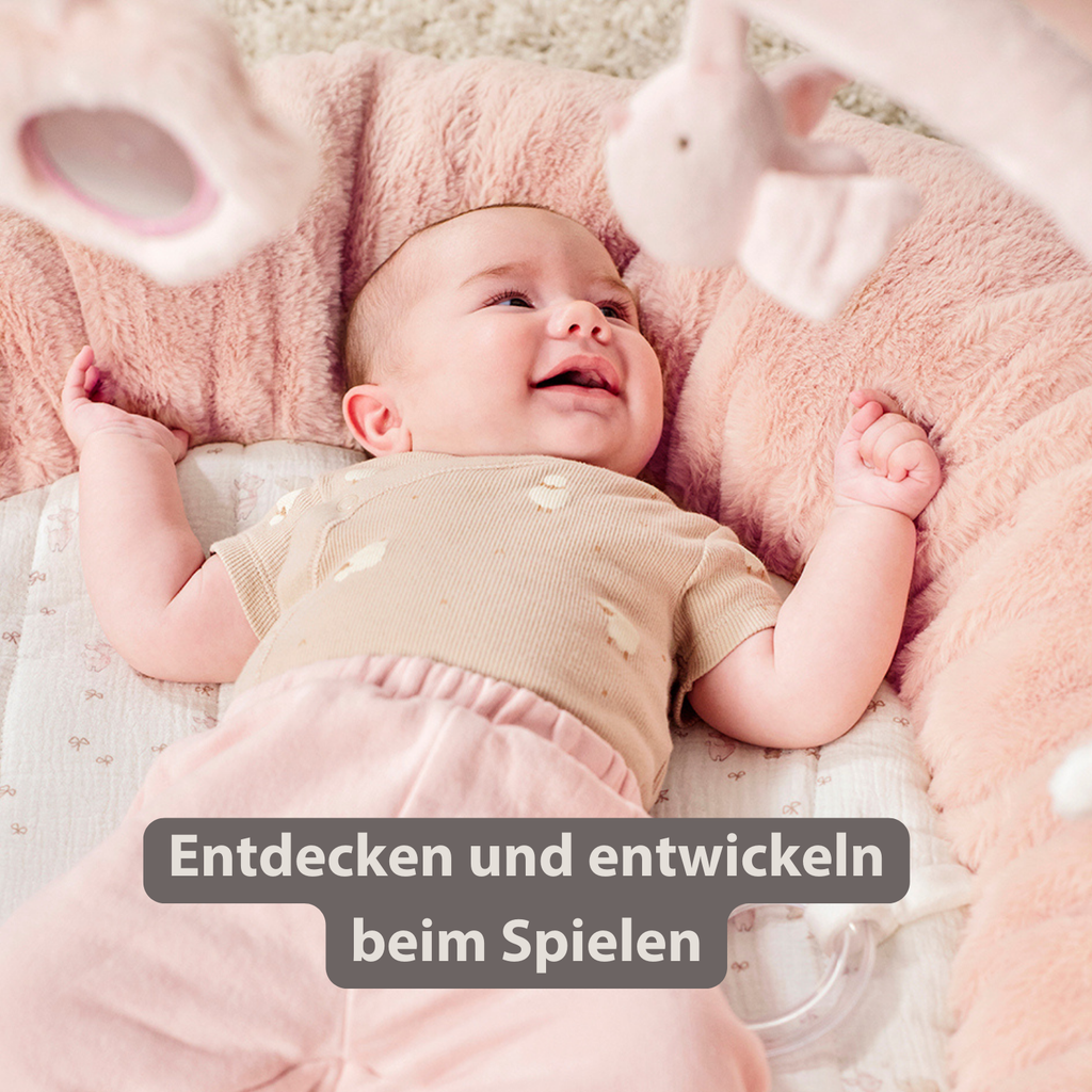 FanFan Baby Playmat with Arches – 90 cm – Activity Play Rug Baby – Padded Edges [DE]