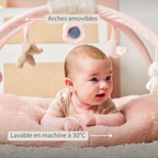FanFan Baby Playmat with Arches – 90 cm – Activity Play Rug Baby – Padded Edges [FR]