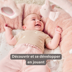 FanFan Baby Playmat with Arches – 90 cm – Activity Play Rug Baby – Padded Edges [FR]