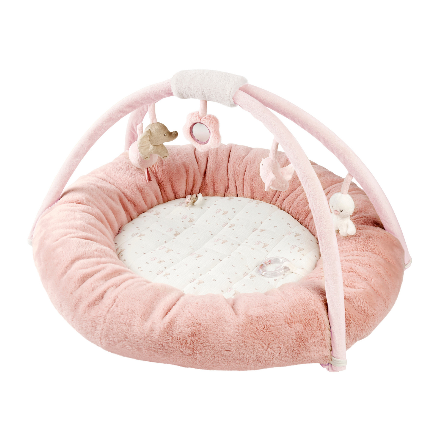 FanFan Baby Playmat with Arches – 90 cm – Activity Play Rug Baby – Padded Edges [NL]