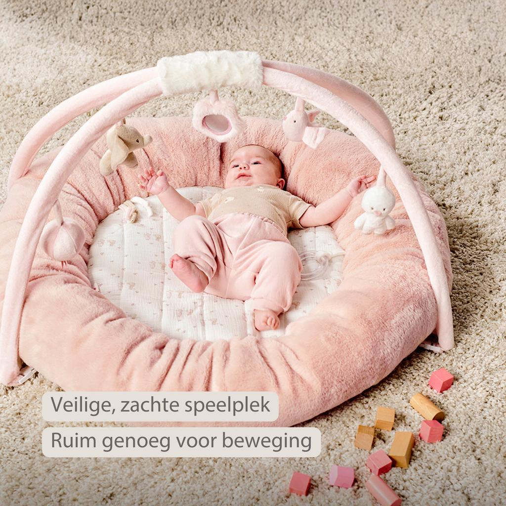 FanFan Baby Playmat with Arches – 90 cm – Activity Play Rug Baby – Padded Edges [NL]