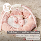 FanFan Baby Playmat with Arches – 90 cm – Activity Play Rug Baby – Padded Edges [EN]