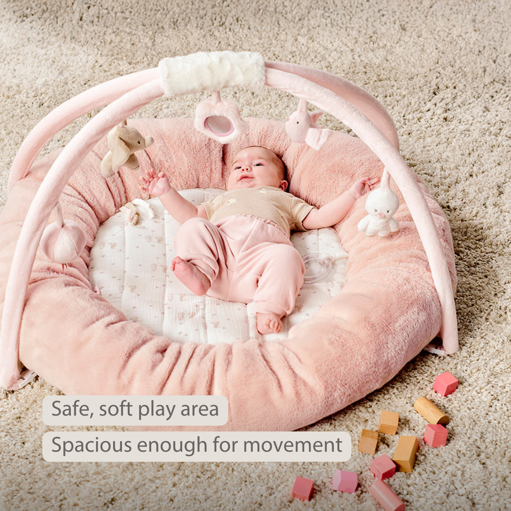 FanFan Baby Playmat with Arches – 90 cm – Activity Play Rug Baby – Padded Edges [EN]