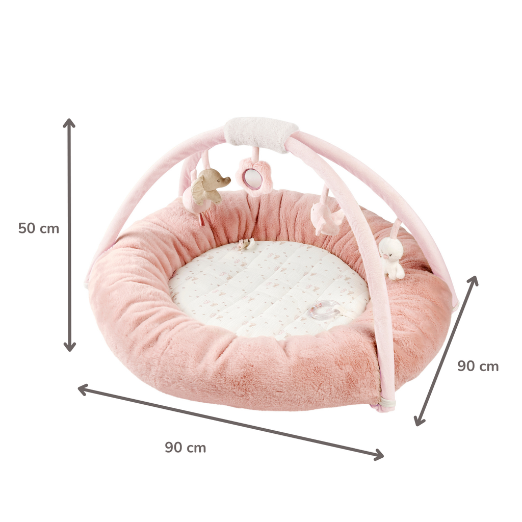 FanFan Baby Playmat with Arches – 90 cm – Activity Play Rug Baby – Padded Edges [EN]