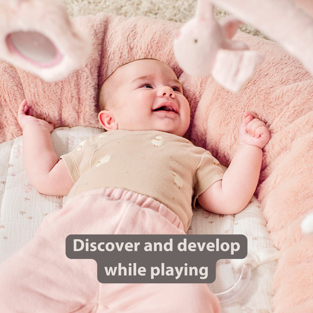 FanFan Baby Playmat with Arches – 90 cm – Activity Play Rug Baby – Padded Edges [EN]