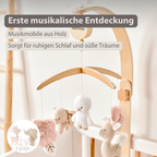FanFan Baby Music Mobile – Wooden Crib Mobile [DE]