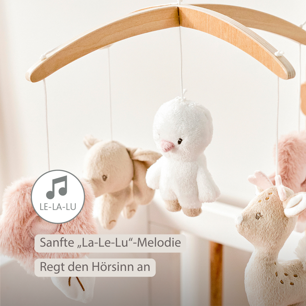 FanFan Baby Music Mobile – Wooden Crib Mobile [DE]