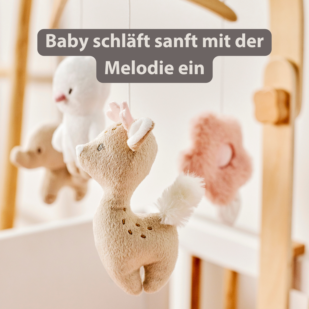 FanFan Baby Music Mobile – Wooden Crib Mobile [DE]
