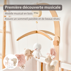 FanFan Baby Music Mobile – Wooden Crib Mobile [FR]