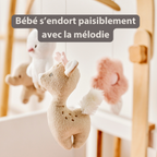 FanFan Baby Music Mobile – Wooden Crib Mobile [FR]