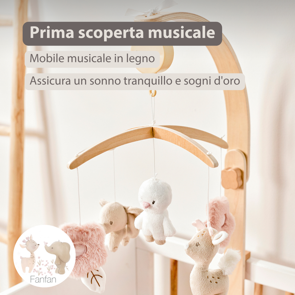 FanFan Baby Music Mobile – Wooden Crib Mobile [IT]