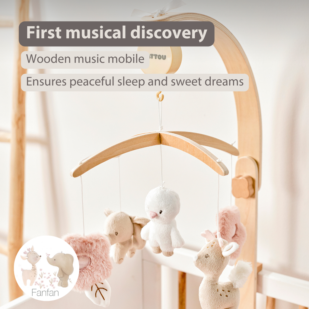 FanFan Baby Music Mobile – Wooden Crib Mobile [EN]