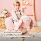 FanFan Rocking Horse Elephant – Rocking Animal – Old Pink [DE]