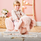 FanFan Rocking Horse Elephant – Rocking Animal – Old Pink [IT]