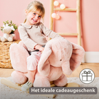FanFan Rocking Horse Elephant – Rocking Animal – Old Pink [NL]