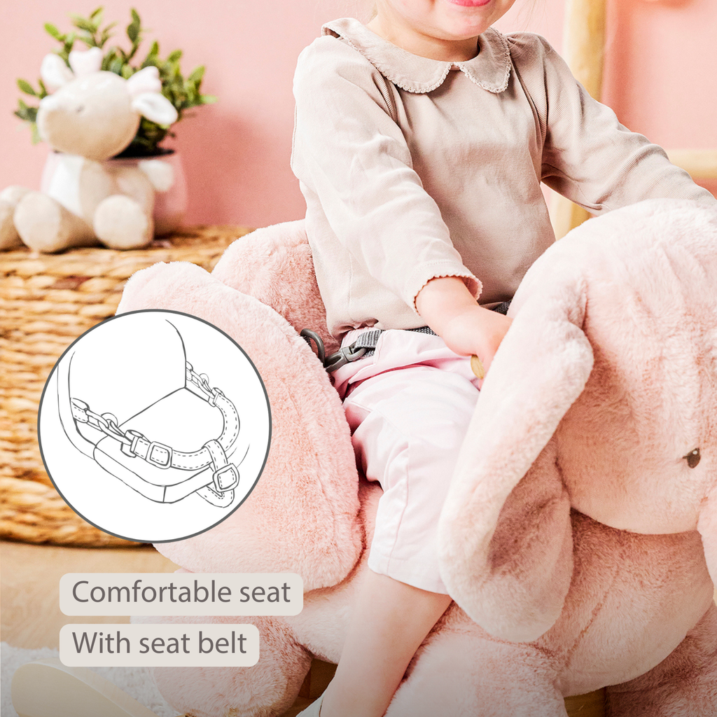 FanFan Rocking Horse Elephant – Rocking Animal – Old Pink [EN]
