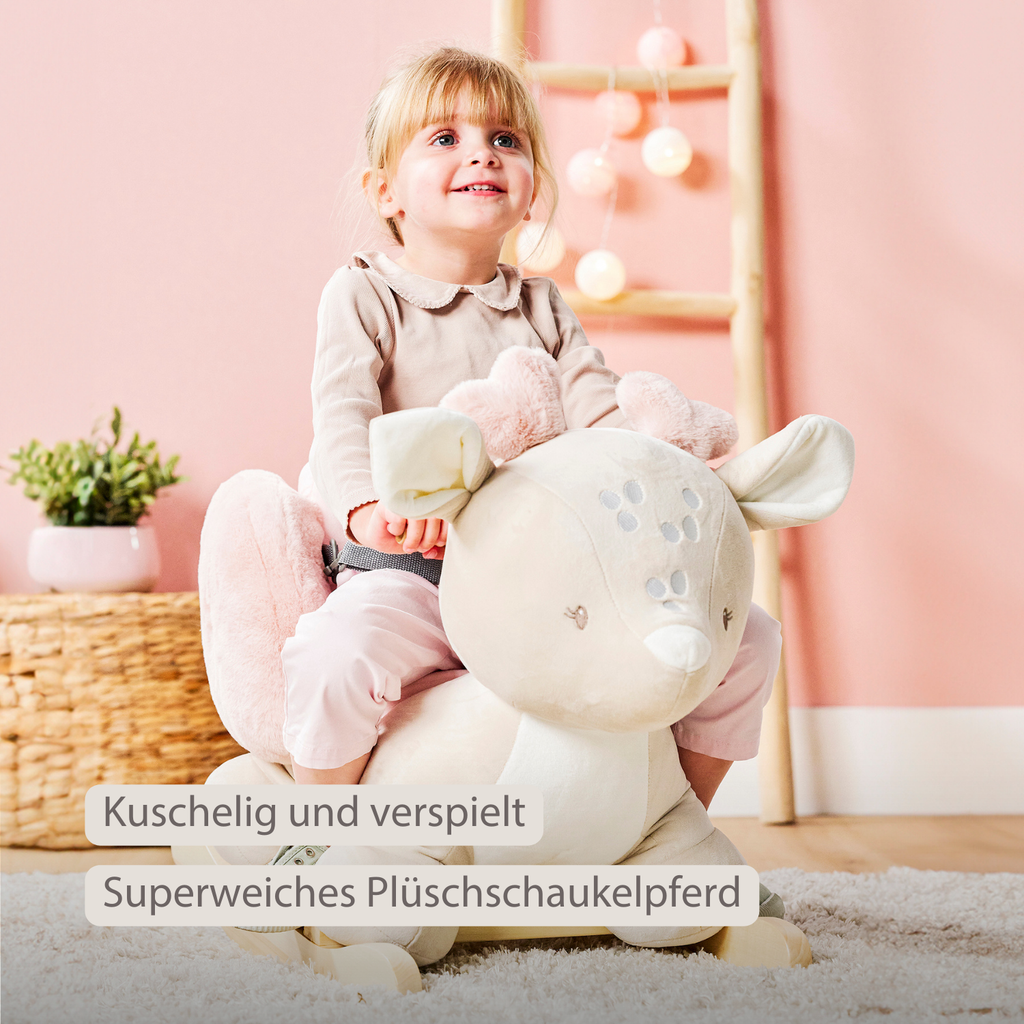 FanFan Rocking Horse Deer – Rocking Animal – Beige [DE]