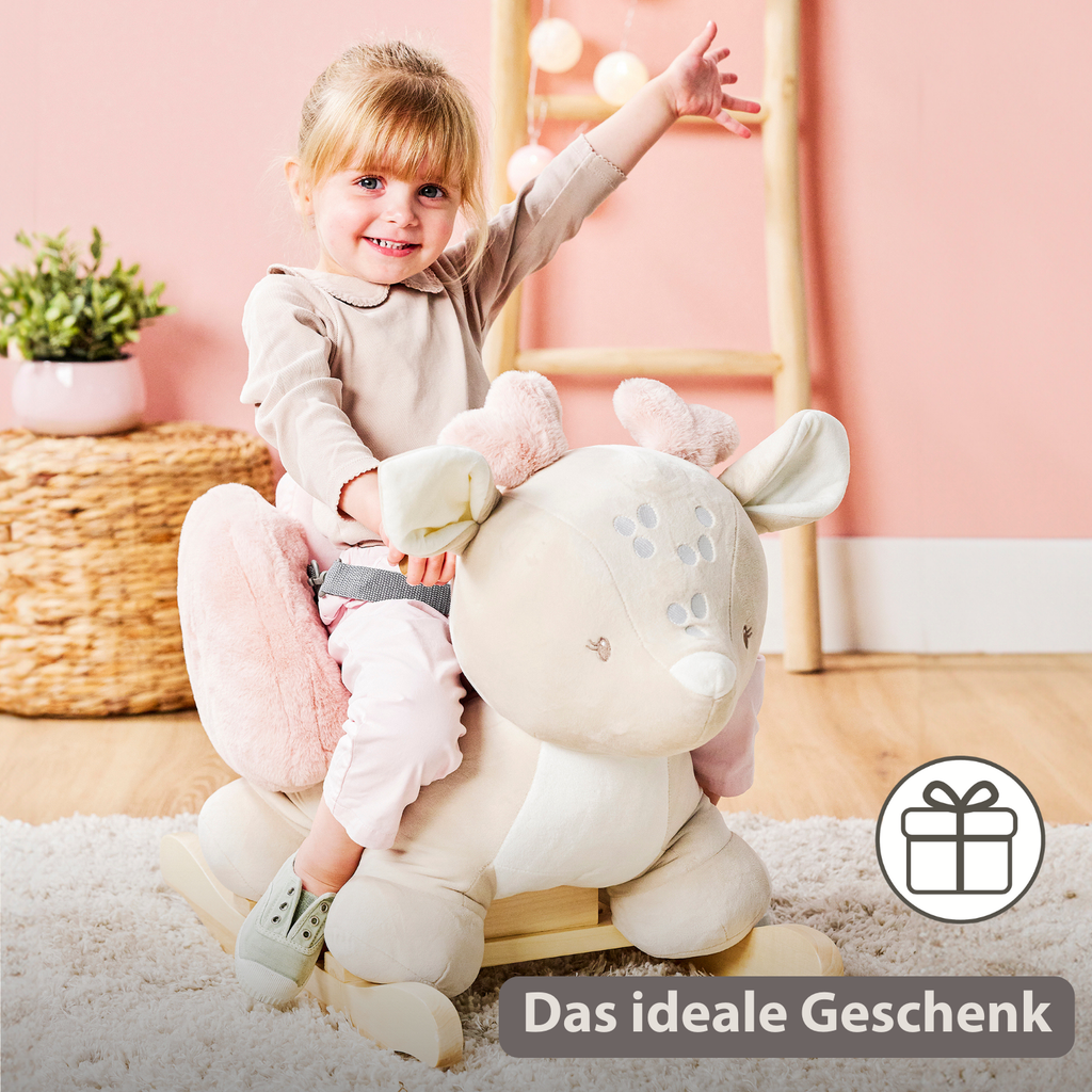 FanFan Rocking Horse Deer – Rocking Animal – Beige [DE]