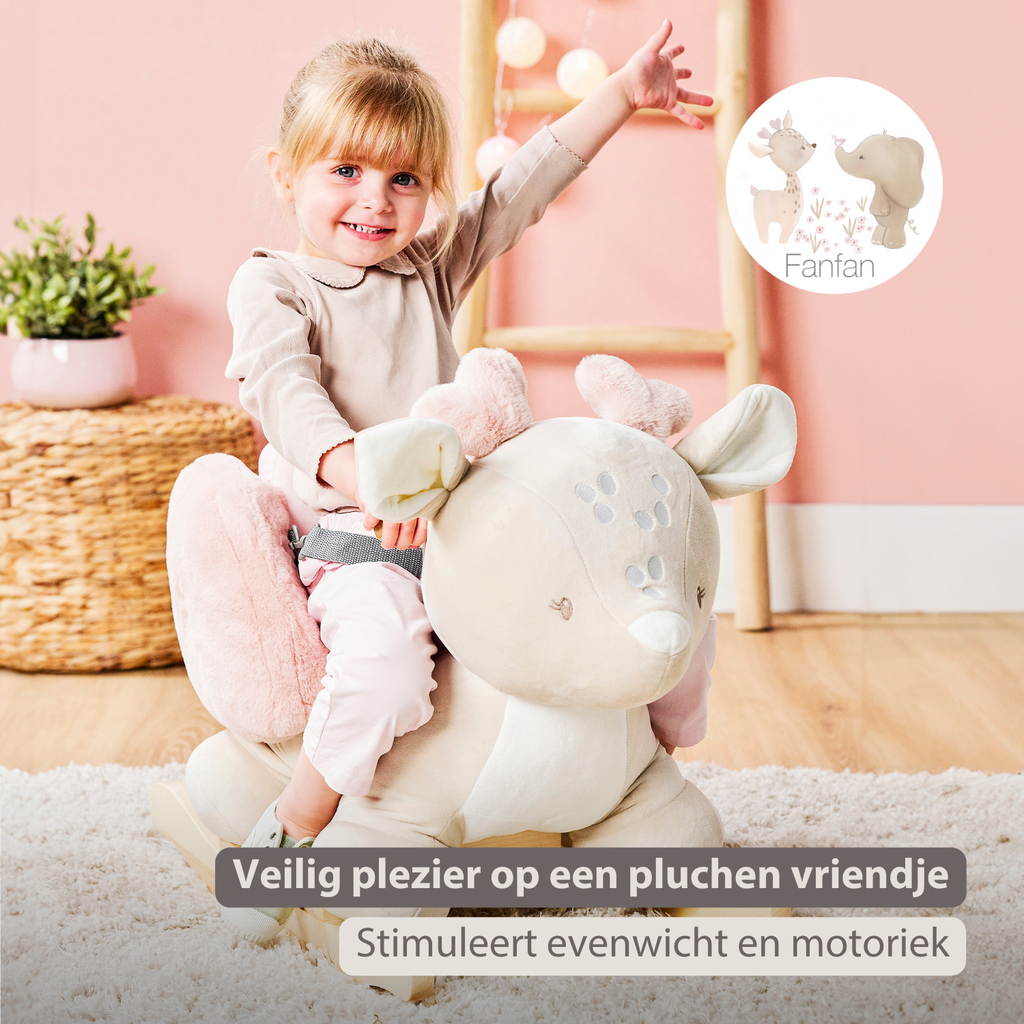 FanFan Rocking Horse Deer – Rocking Animal – Beige [NL]
