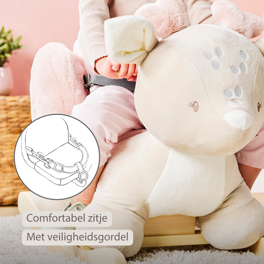 FanFan Rocking Horse Deer – Rocking Animal – Beige [NL]