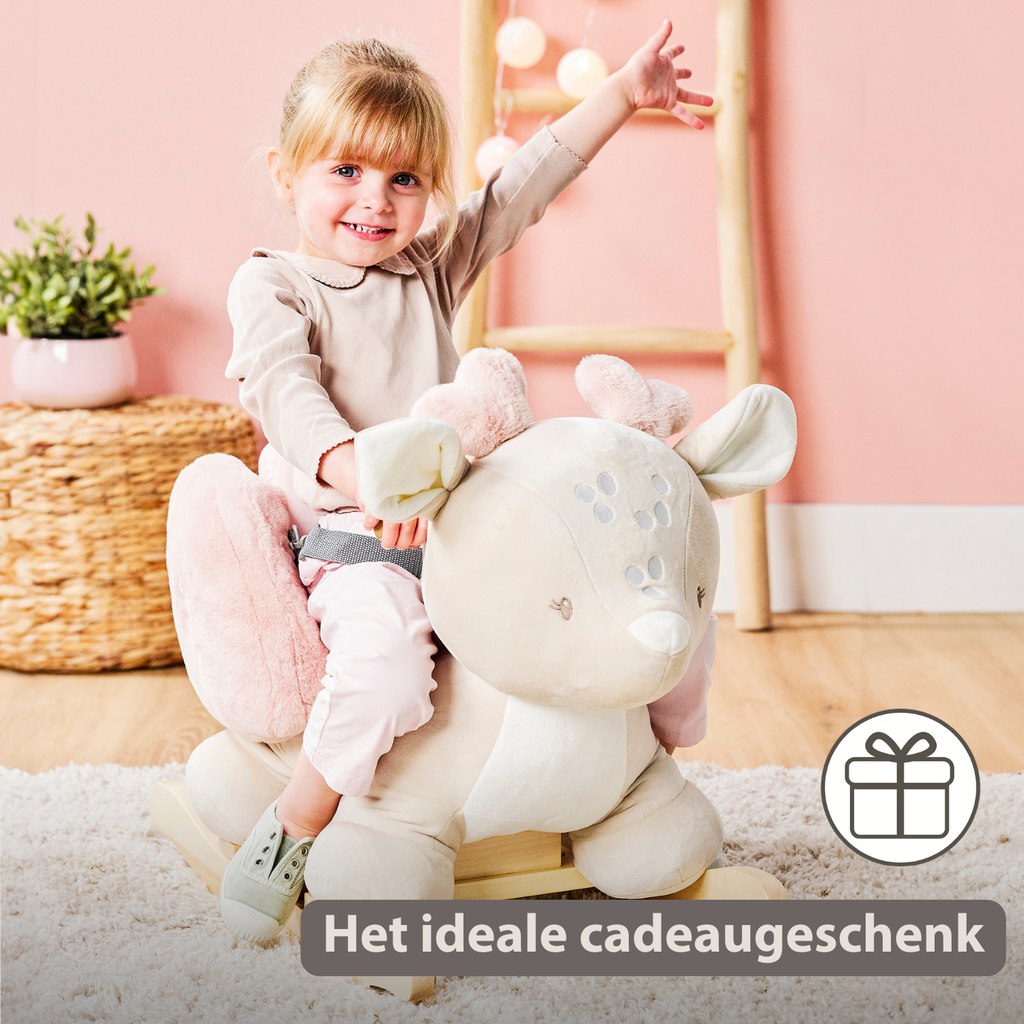 FanFan Rocking Horse Deer – Rocking Animal – Beige [NL]