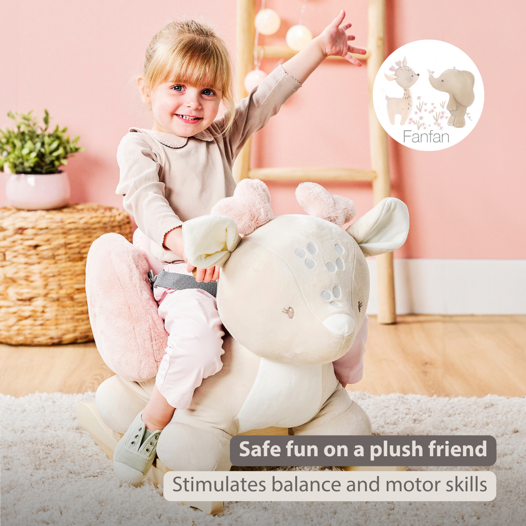 FanFan Rocking Horse Deer – Rocking Animal – Beige [EN]