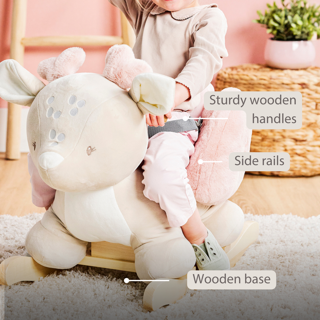 FanFan Rocking Horse Deer – Rocking Animal – Beige [EN]