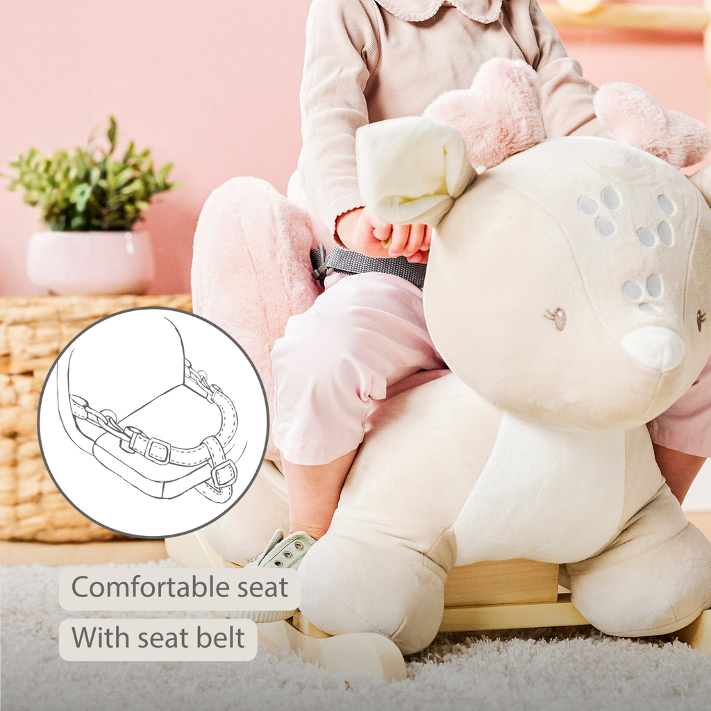 FanFan Rocking Horse Deer – Rocking Animal – Beige [EN]