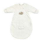FanFan Baby Sleeping Bag 60 cm – White Velour Sleeping Bag with Sleeves and Mittens – TOG 2.5 [EN]