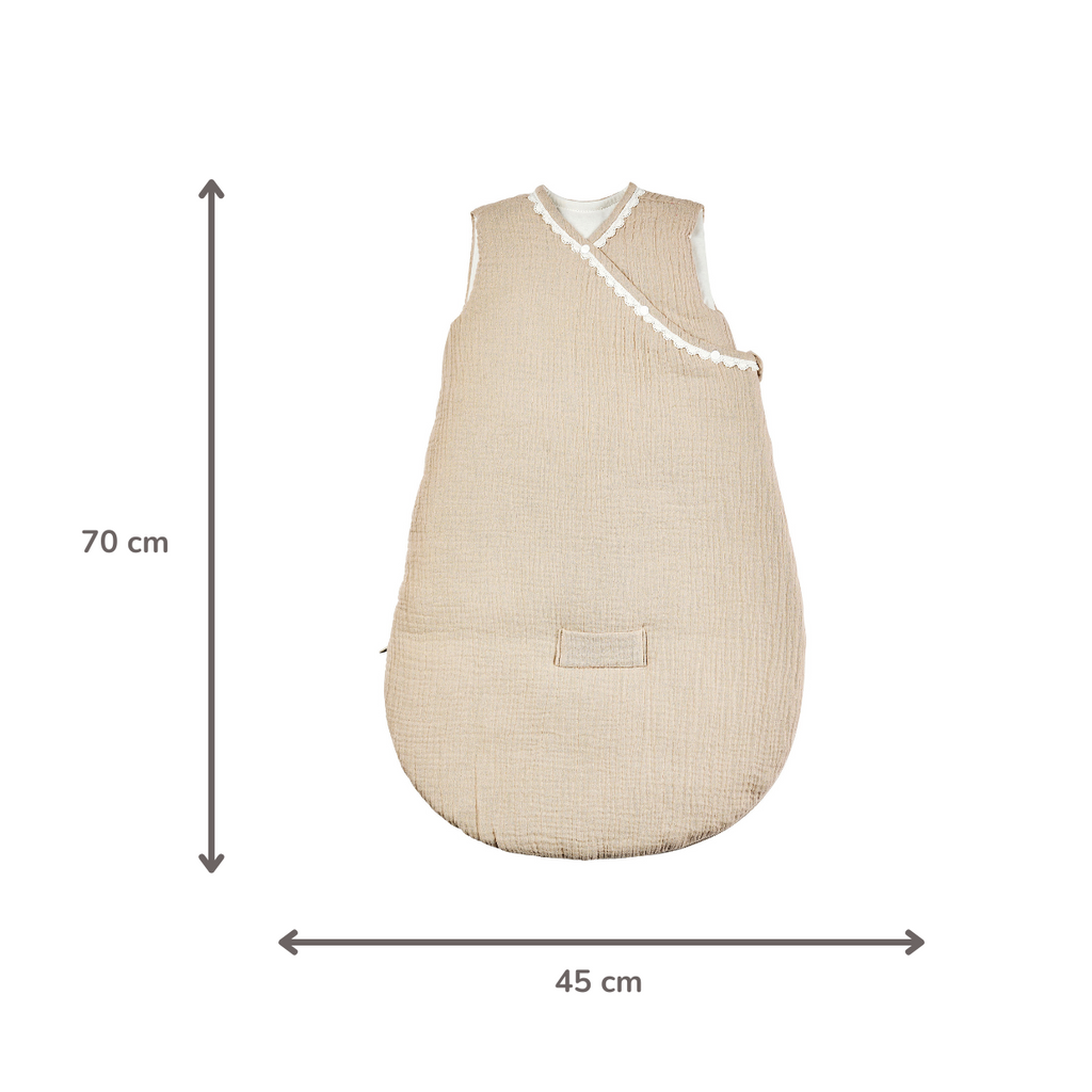 FanFan Baby Sleeping Bag 70 cm – Sleeping Bag of Tetra Cotton – TOG 2 [DE]