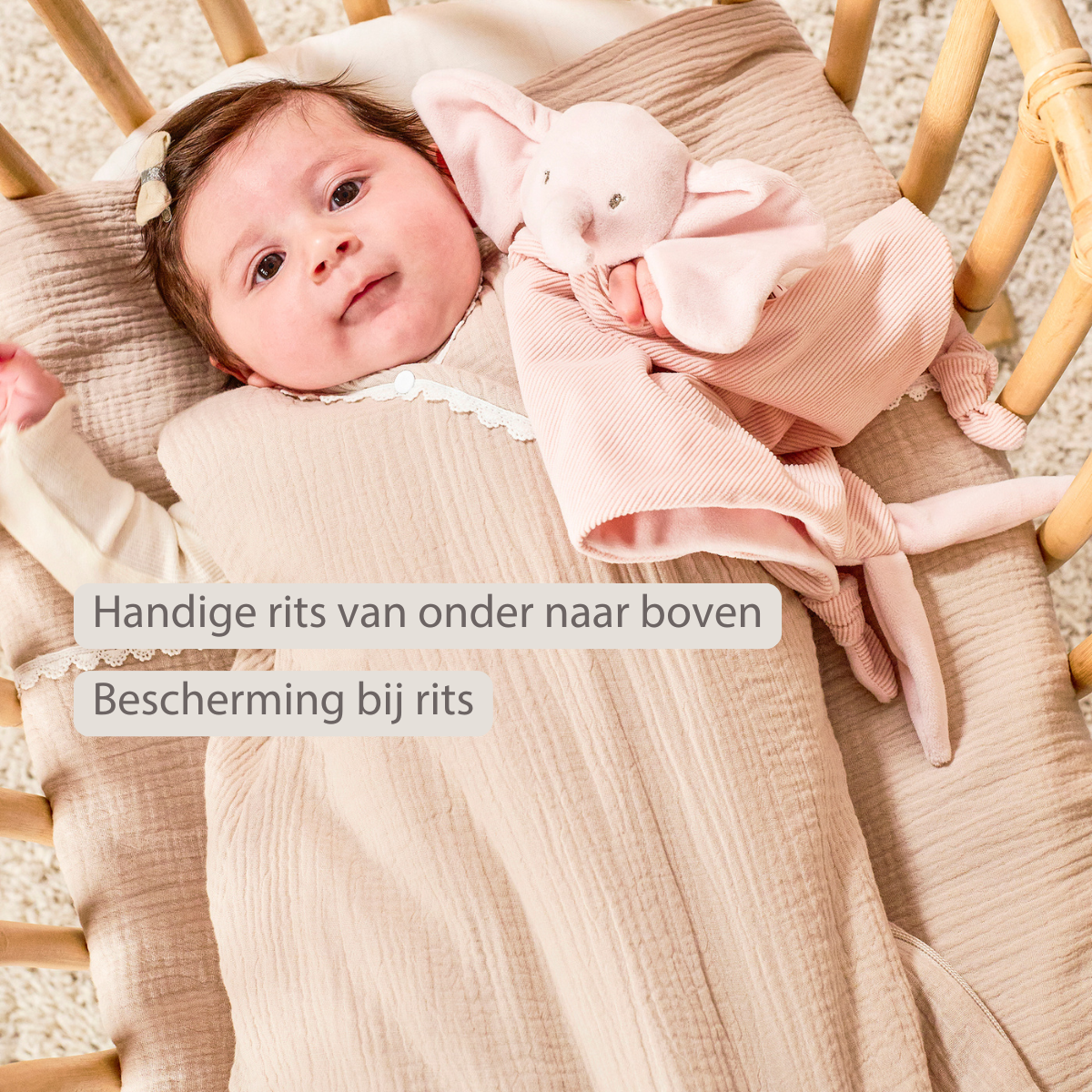 FanFan Baby Sleeping Bag 70 cm – Sleeping Bag of Tetra Cotton – TOG 2 [NL]