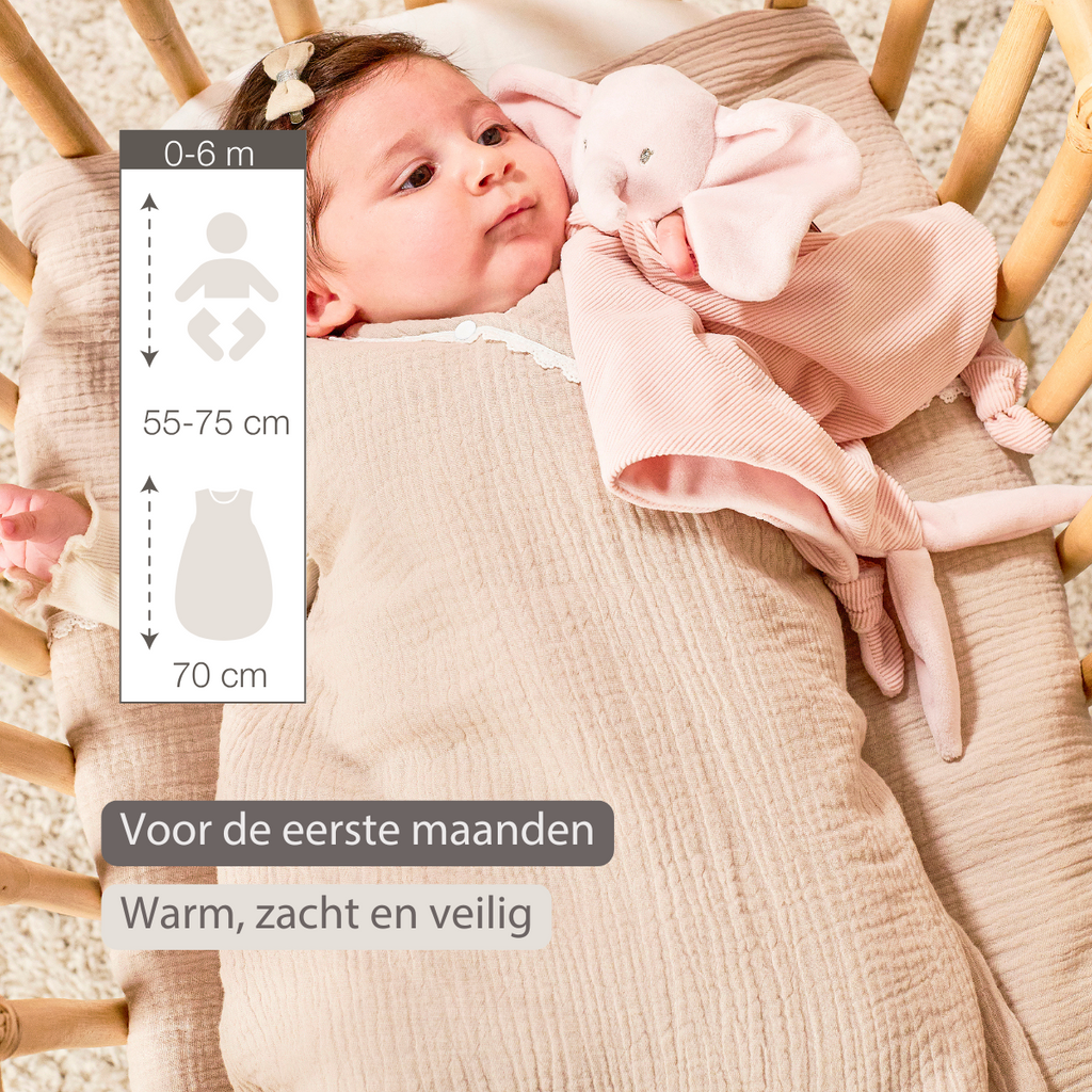 FanFan Baby Sleeping Bag 70 cm – Sleeping Bag of Tetra Cotton – TOG 2 [NL]
