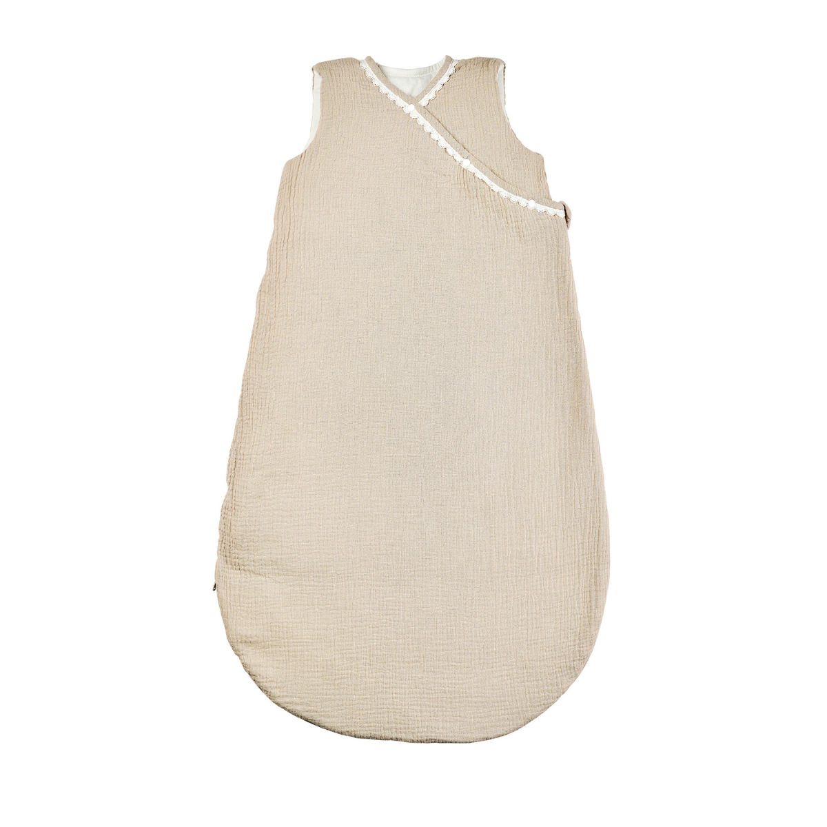 FanFan Baby Sleeping Bag 90 cm – Sand-Colored Sleeping Bag – Tetra Cotton – TOG 2 [DE]