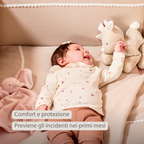 FanFan Bed Bumper Tetra Cotton – Sand – 60/70 cm – Soft Baby Bed Protection [IT]
