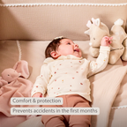 FanFan Bed Bumper Tetra Cotton – Sand – 60/70 cm – Soft Baby Bed Protection [EN]