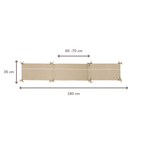 FanFan Bed Bumper Tetra Cotton – Sand – 60/70 cm – Soft Baby Bed Protection [EN]
