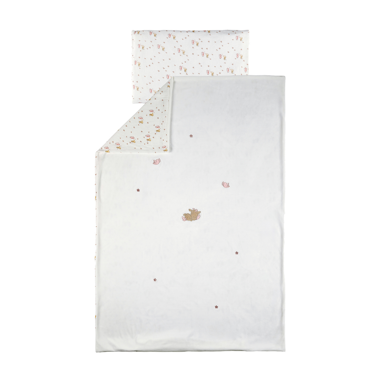 FanFan Baby Duvet Cover Velour 140x100 cm – Pillowcase 60x40 cm – Reversible [FR]