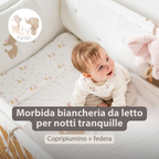 FanFan Baby Duvet Cover Velour 140x100 cm – Pillowcase 60x40 cm – Reversible [IT]
