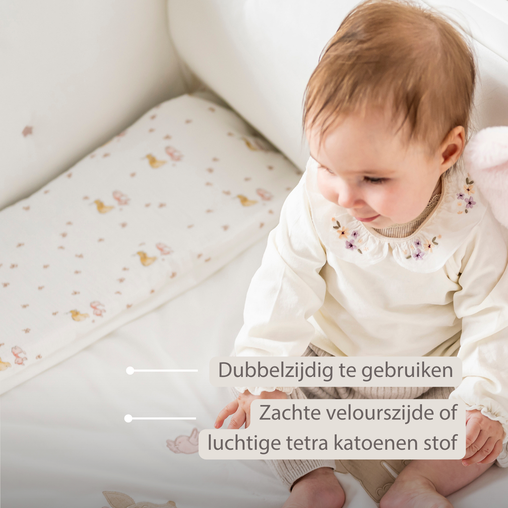 FanFan Baby Duvet Cover Velour 140x100 cm – Pillowcase 60x40 cm – Reversible [NL]