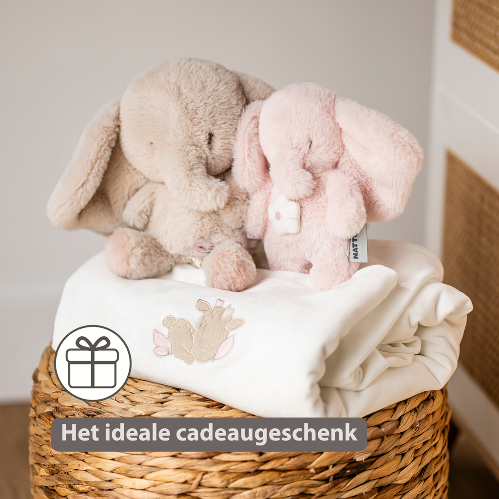 FanFan Baby Duvet Cover Velour 140x100 cm – Pillowcase 60x40 cm – Reversible [NL]