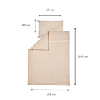 FanFan Baby Duvet Cover 140x100 cm – Pillowcase 60x40 cm – Tetra Cotton [DE]