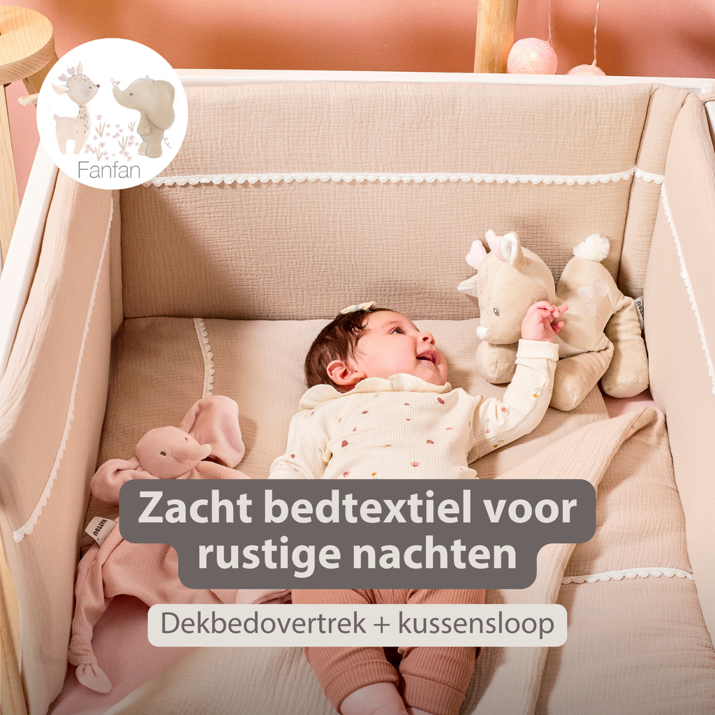 FanFan Baby Duvet Cover 140x100 cm – Pillowcase 60x40 cm – Tetra Cotton [NL]
