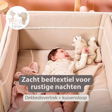 FanFan Baby Duvet Cover 140x100 cm – Pillowcase 60x40 cm – Tetra Cotton [NL]