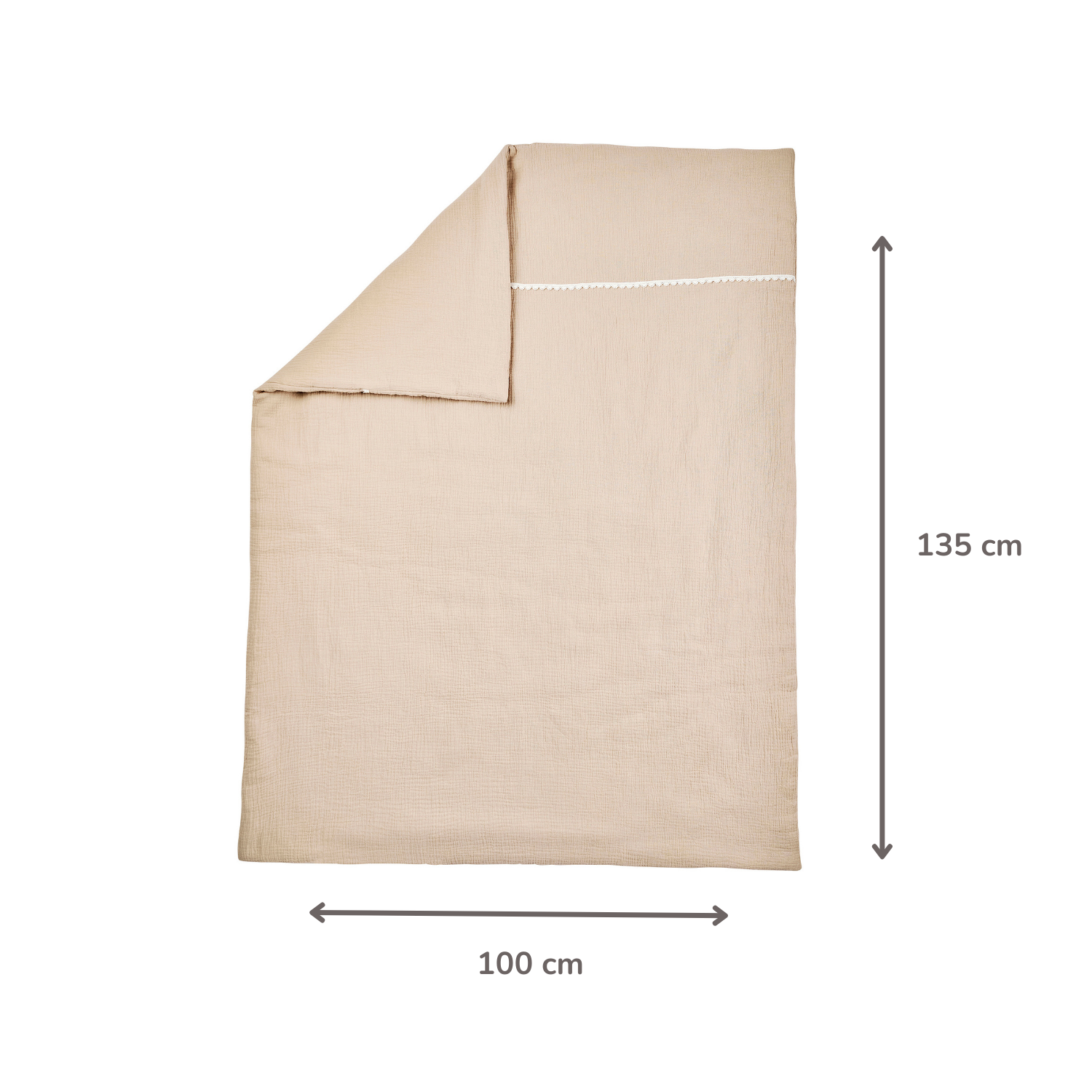 FanFan Baby Blanket 100x135 cm – Soft Plaid for Baby Cot – Tetra Cotton [IT]