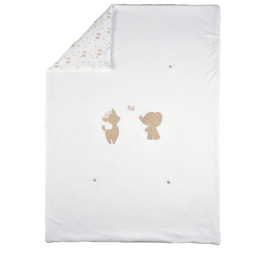 FanFan Baby Blanket 75x100 cm – Soft Plaid for Cradle, Car Seat or Baby Cot – White Velour [NL]