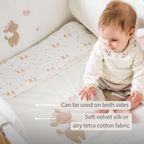 FanFan Baby Blanket 75x100 cm – Soft Plaid for Cradle, Car Seat or Baby Cot – White Velour [EN]